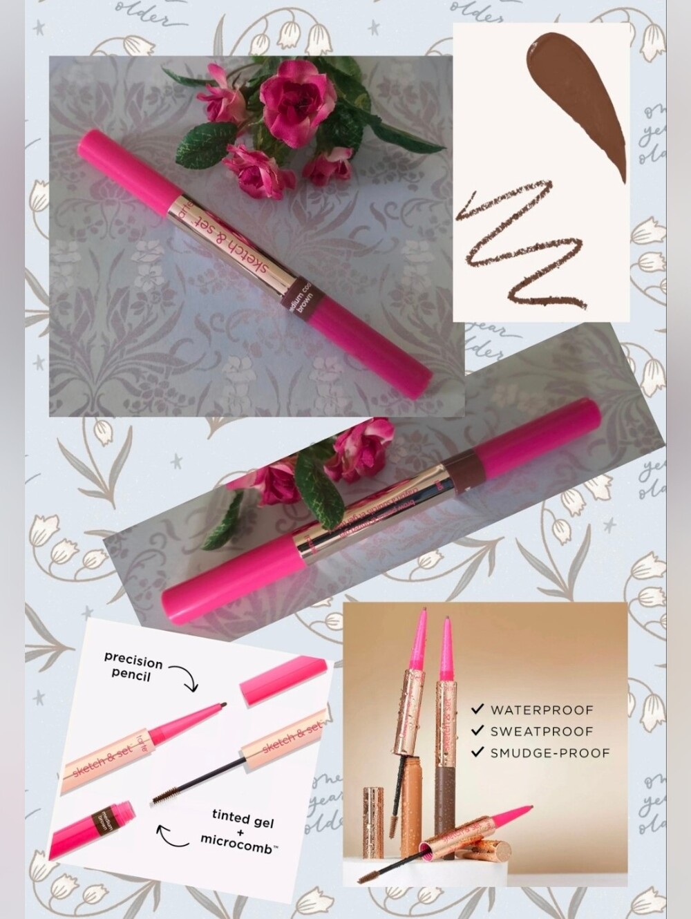 Tarte Big Ego Sketch & Set Brow Pencil & Tinted Gel, which is a 2-in-1